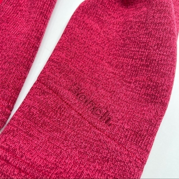 BENCH Heathered Fuchsia Pink Fleece Lined Thick Full Zip-up Active Jacket Coat - Picture 10 of 16